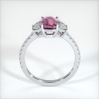 1.73 Ct. Pink Sapphire Ring, 18K White Gold 3