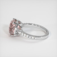 5.28 Ct. Padparadscha Sapphire Ring, 18K White Gold 4