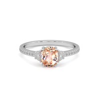 2.12 Ct. Sapphire Ring, 18K White Gold 1