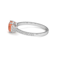 2.12 Ct. Sapphire Ring, 18K White Gold 4