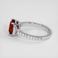 2.61 Ct. Ruby Ring, 18K White Gold 4