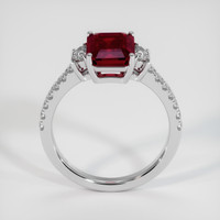 3.03 Ct. Ruby Ring, 18K White Gold 3