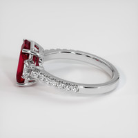 3.03 Ct. Ruby Ring, 18K White Gold 4