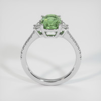 3.02 Ct. Green Sapphire Ring, 18K White Gold 3