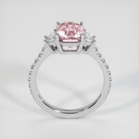 3.19 Ct. Pink Sapphire Ring, 18K White Gold 3