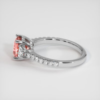 2.06 Ct. Sapphire Ring, 18K White Gold 4