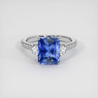 3.26 Ct. Sapphire Ring, 18K White Gold 1
