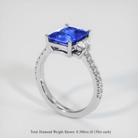 3.26 Ct. Sapphire Ring, 18K White Gold 2