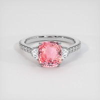 3.03 Ct. Sapphire Ring, 18K White Gold 1