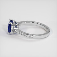 1.68 Ct. Blue Sapphire Ring, 18K White Gold 4