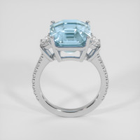 11.03 Ct. Blue Sapphire Ring, 18K White Gold 3