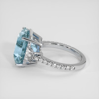 11.03 Ct. Blue Sapphire Ring, 18K White Gold 4