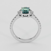 2.20 Ct. Bi Color Sapphire Ring, 18K White Gold 3