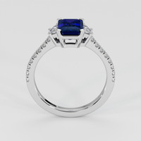 2.01 Ct. Blue Sapphire Ring, 18K White Gold 3