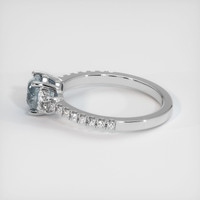 1.33 Ct. Sapphire Ring, 18K White Gold 4