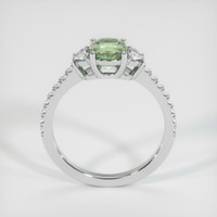 1.34 Ct. Green Sapphire Ring, 18K White Gold 3