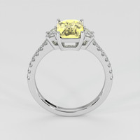 2.54 Ct. Yellow Sapphire Ring, 18K White Gold 3