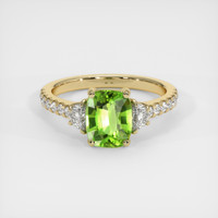 1.70 Ct. Chrome Diopside Ring, 10K Yellow Gold 1