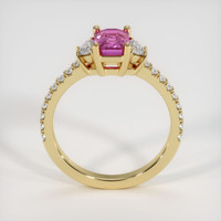 1.28 Ct. Purplish Pink Sapphire Ring, 10K Yellow Gold 3