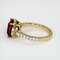 4.11 Ct. Purplish Red Ruby Ring, 10K Yellow Gold 4
