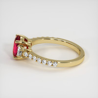 1.39 Ct. Purplish Red Ruby Ring, 10K Yellow Gold 4
