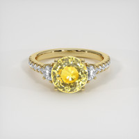 3.53 Ct. Yellow Sapphire Ring, 10K Yellow Gold 1