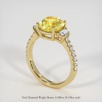 3.53 Ct. Yellow Sapphire Ring, 10K Yellow Gold 2