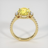 3.53 Ct. Yellow Sapphire Ring, 10K Yellow Gold 3