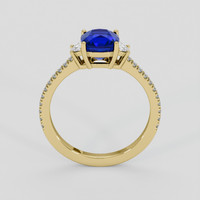 2.37 Ct. Blue Sapphire Ring, 10K Yellow Gold 3