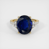 5.75 Ct. Sapphire Ring, 14K Yellow Gold 1