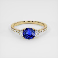 3.09 Ct. Sapphire Ring, 14K Yellow Gold 1