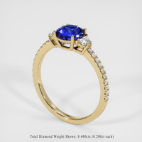 3.09 Ct. Sapphire Ring, 14K Yellow Gold 2