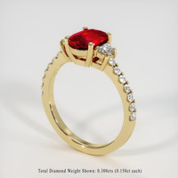 1.97 Ct. Ruby Ring, 14K Yellow Gold 2