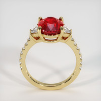 4.09 Ct. Ruby Ring, 14K Yellow Gold 3