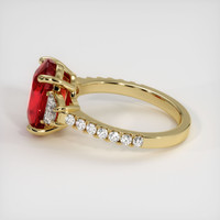 4.09 Ct. Ruby Ring, 14K Yellow Gold 4