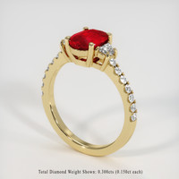 1.50 Ct. Ruby Ring, 14K Yellow Gold 2