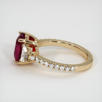 2.92 Ct. Ruby Ring, 14K Yellow Gold 4