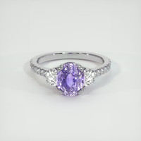 3.56 Ct. Purple Sapphire Ring, 14K Yellow Gold 1