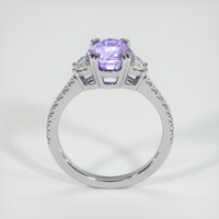 3.56 Ct. Purple Sapphire Ring, 14K Yellow Gold 3