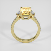 3.53 Ct. Yellow Sapphire Ring, 14K Yellow Gold 3