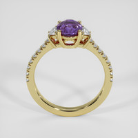 2.03 Ct. Purple Sapphire Ring, 14K Yellow Gold 3