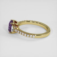 2.03 Ct. Purple Sapphire Ring, 14K Yellow Gold 4