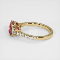 2.02 Ct. Padparadscha Sapphire Ring, 14K Yellow Gold 4