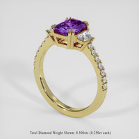 2.24 Ct. Pinkish Purple Sapphire Ring, 14K Yellow Gold 2