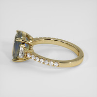 4.01 Ct. Bi Color Sapphire Ring, 14K Yellow Gold 4
