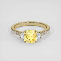 2.07 Ct. Yellow Sapphire Ring, 14K Yellow Gold 1