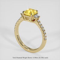 2.07 Ct. Yellow Sapphire Ring, 14K Yellow Gold 2
