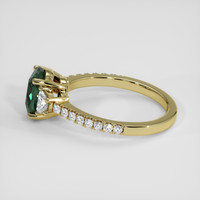 1.86 Ct. Bluish Green Sapphire Ring, 14K Yellow Gold 4