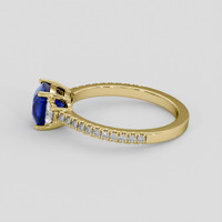 2.37 Ct. Blue Sapphire Ring, 14K Yellow Gold 4