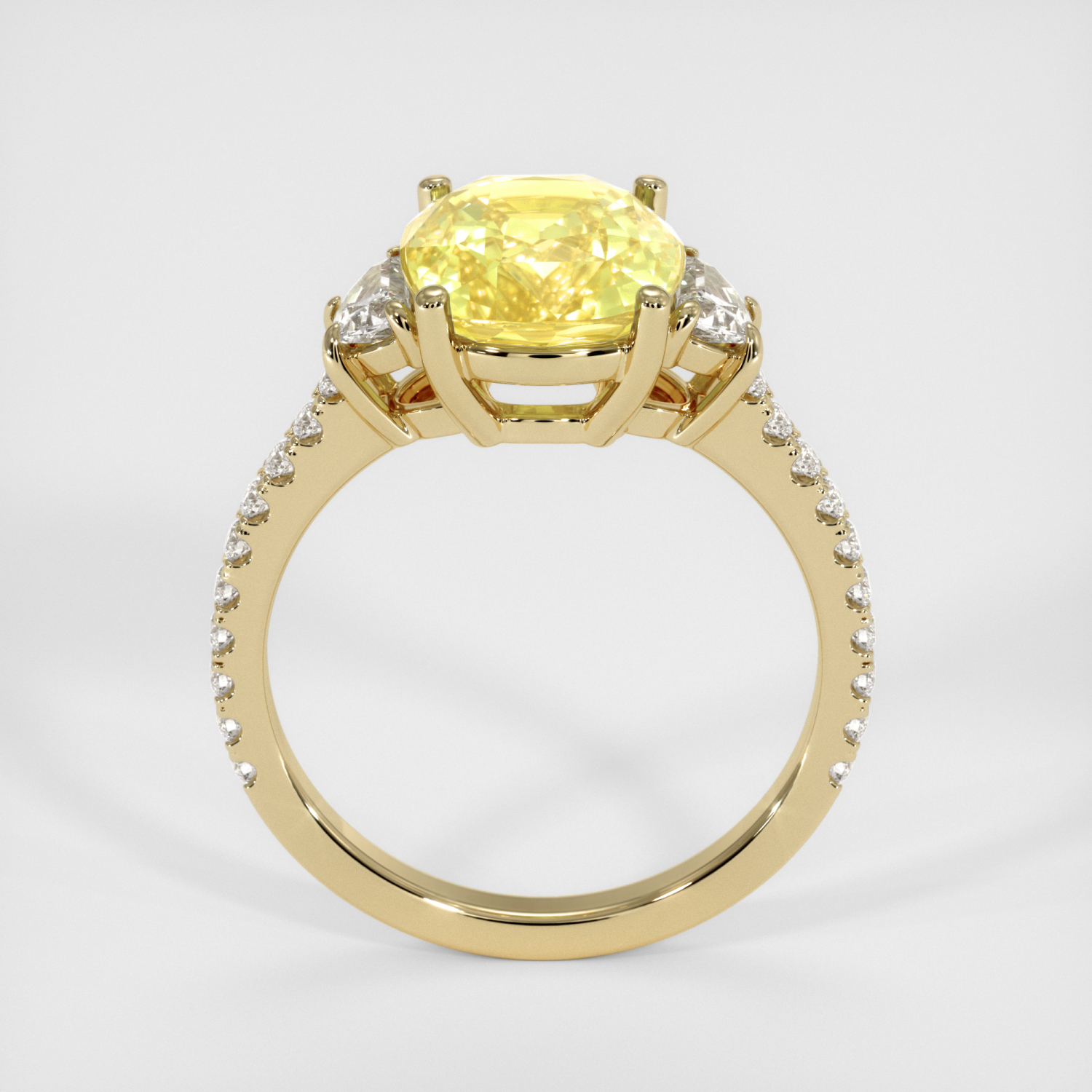 Yellow Sapphire Ring 5.46 Ct. 14K Yellow Gold | The Natural